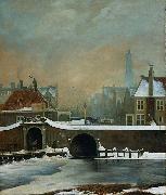 Wouter Johannes van Troostwijk The Raamgate at Amsterdam Spain oil painting artist